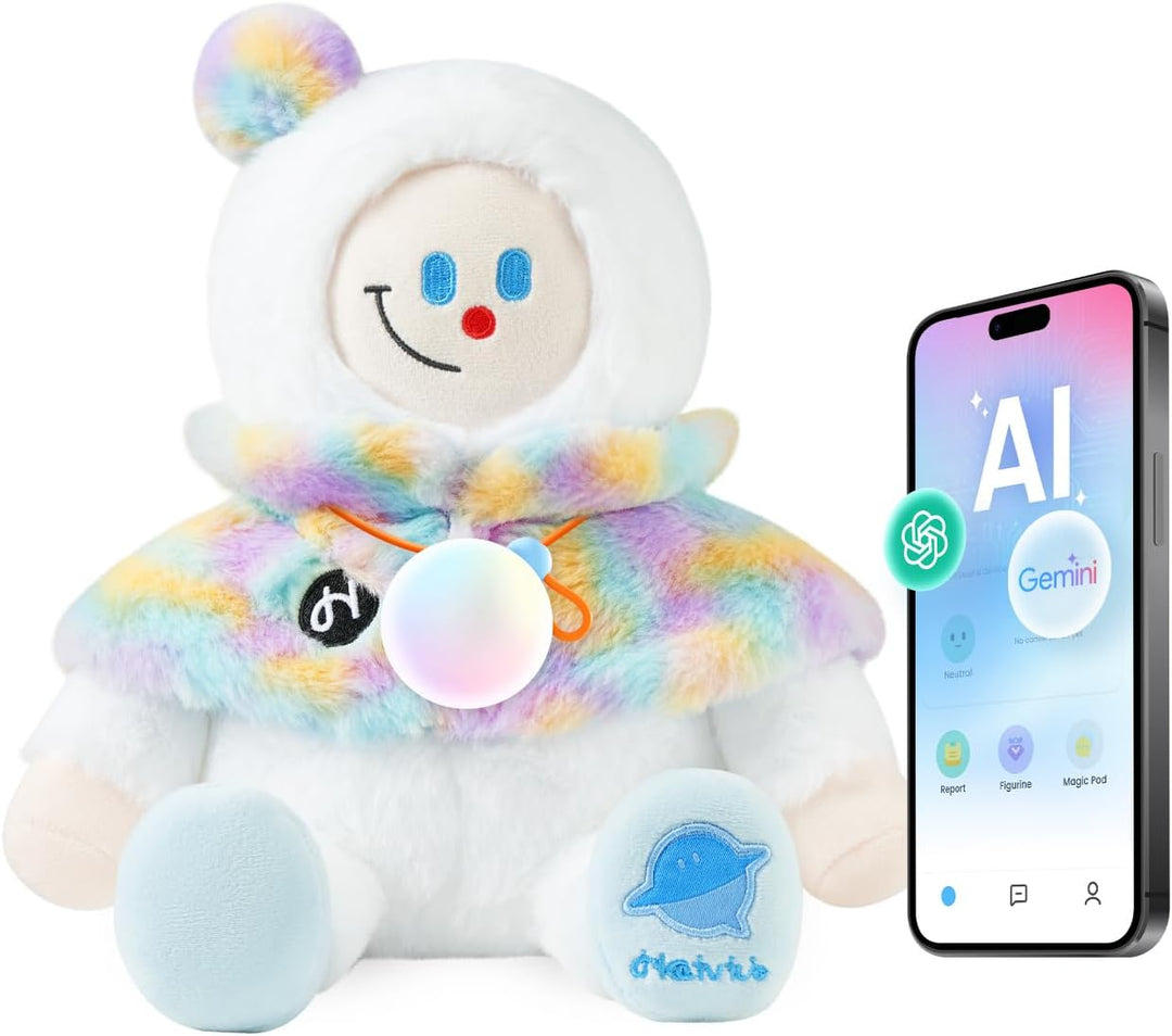 Juguetes de IA para niños, Muñeco de nieve interactivo de peluche p...