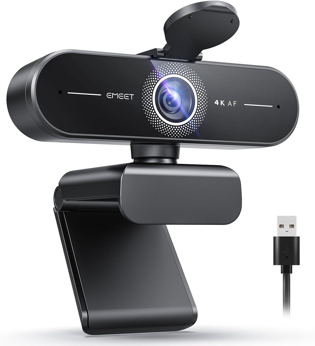 Cámara web EMEET C60E 4K para streaming y juegos, PDAF Autofocus