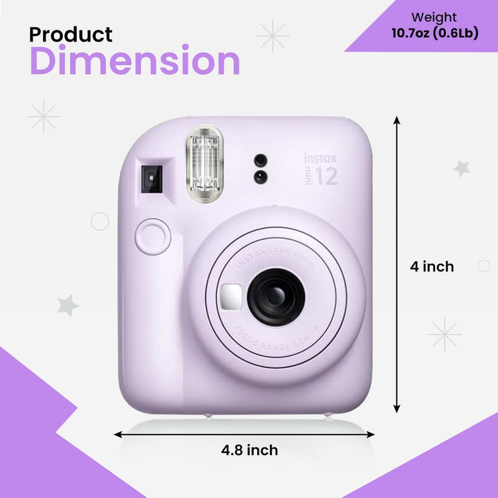 FUJIFILM INSTAX Mini 12 Holiday Bundle 2025 | con película extra In...