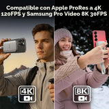 Lexar SSD externo magnético ES5 de 2 TB, hasta 2000 MB\/s, compatib...