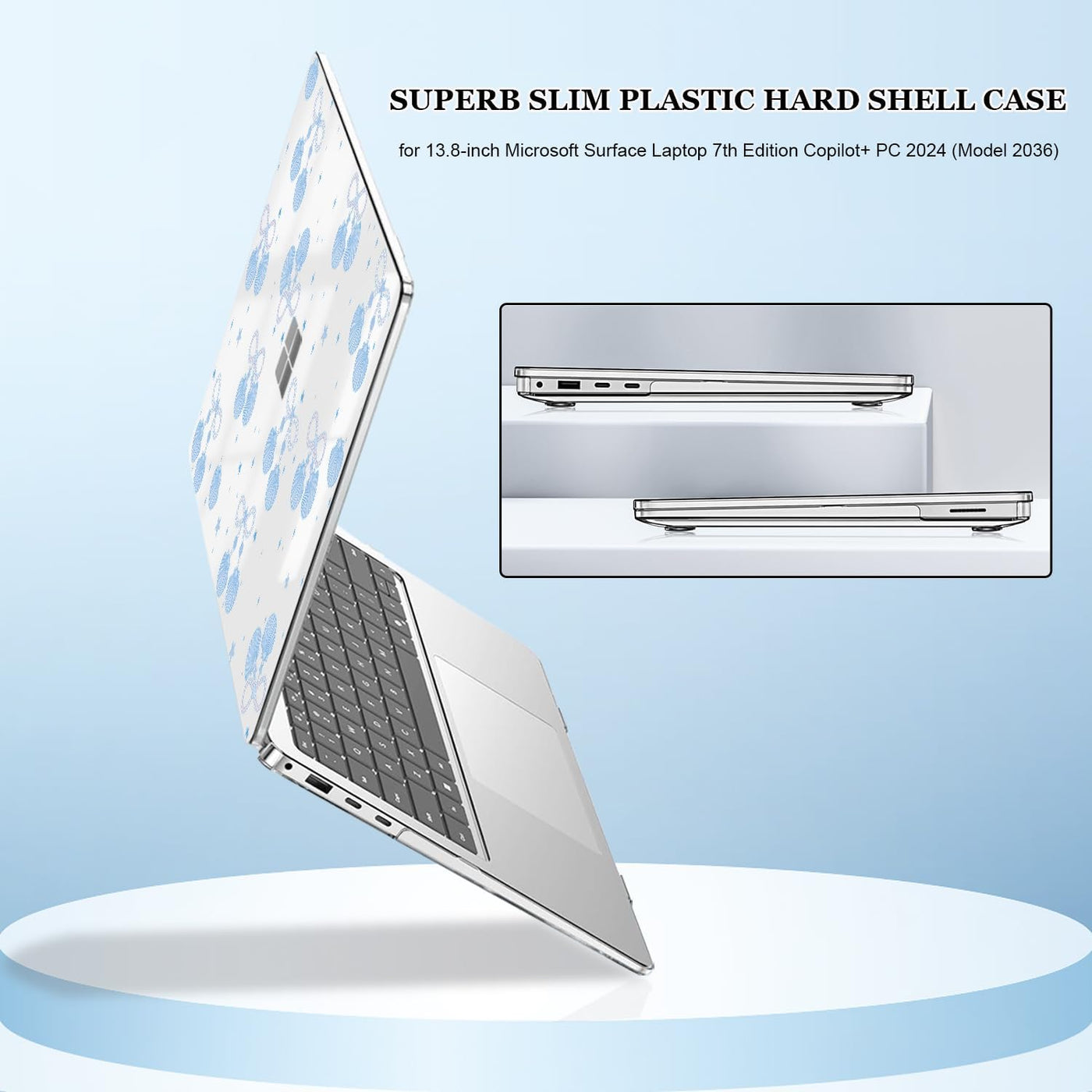 Seanai Carcasa rígida para portátil Microsoft Surface de 13,8"...