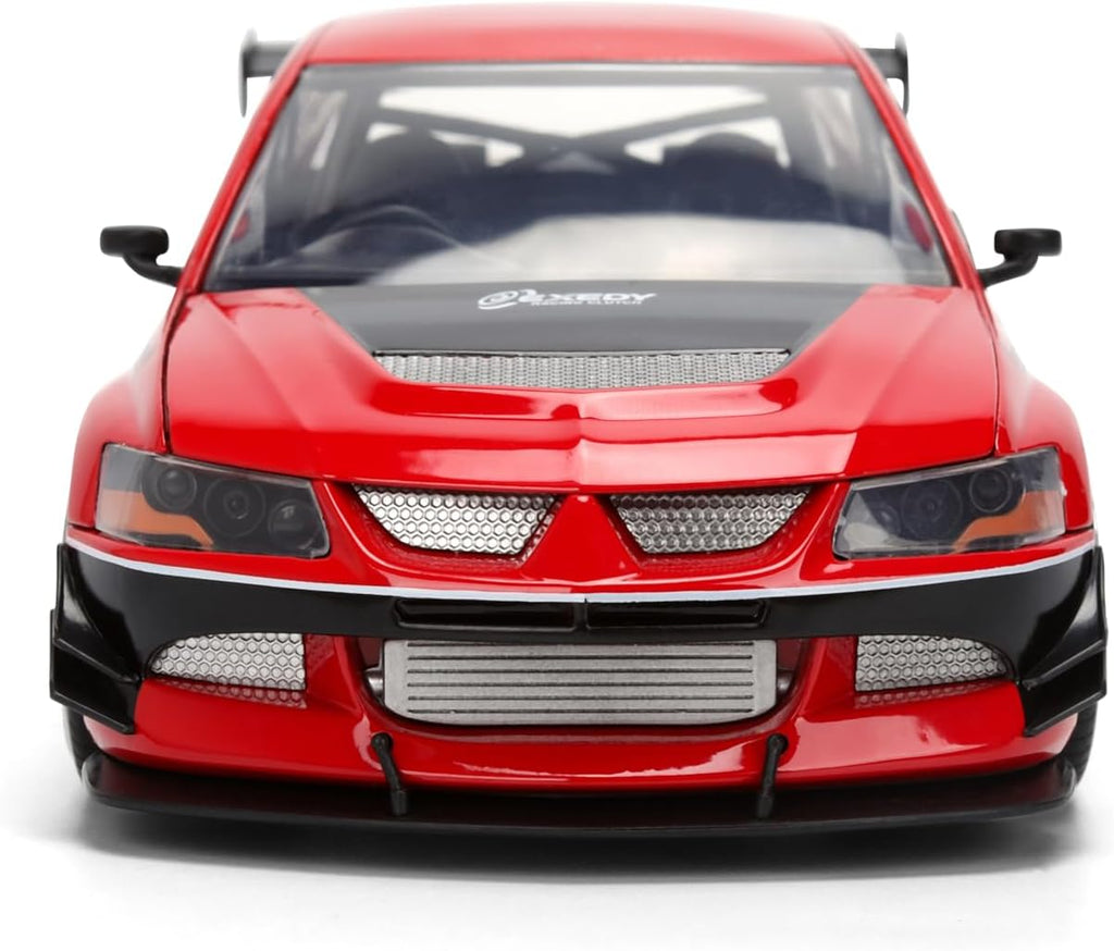 Jada Fast & Furious 2006 Mitsubishi Lancer Evolution IX - Coche fundido a presión a escala 1:24