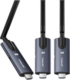 Lemorele - Transmisor y receptor inalámbrico HDMI, aleación de aluminio