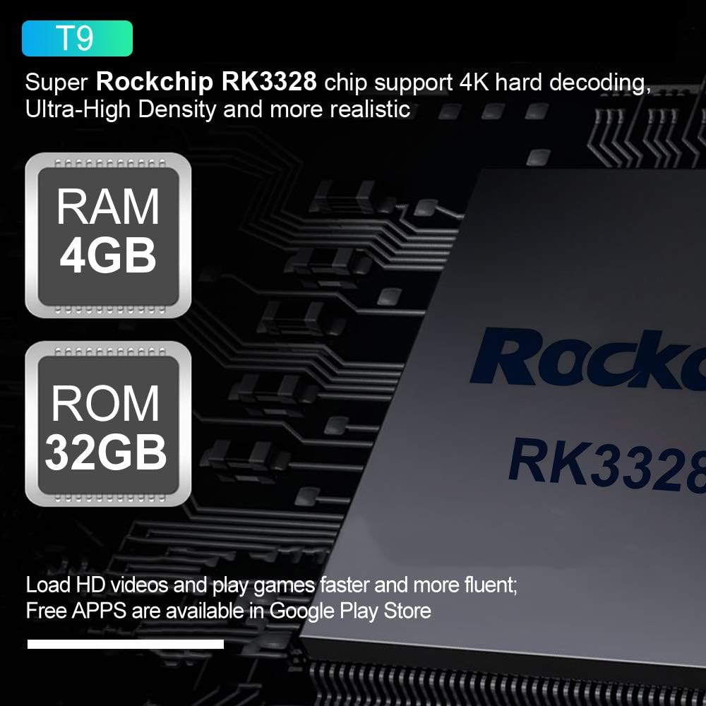Android TV Box 9.0, 4GB RAM 32GB ROM