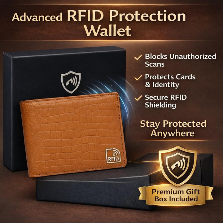 Cartera de cuero para hombre, bloqueo RFID, delgada y elegante con...