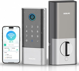 DESLOC Smart Lock K120 con huella digital GPT 3D, batería de 15,000...