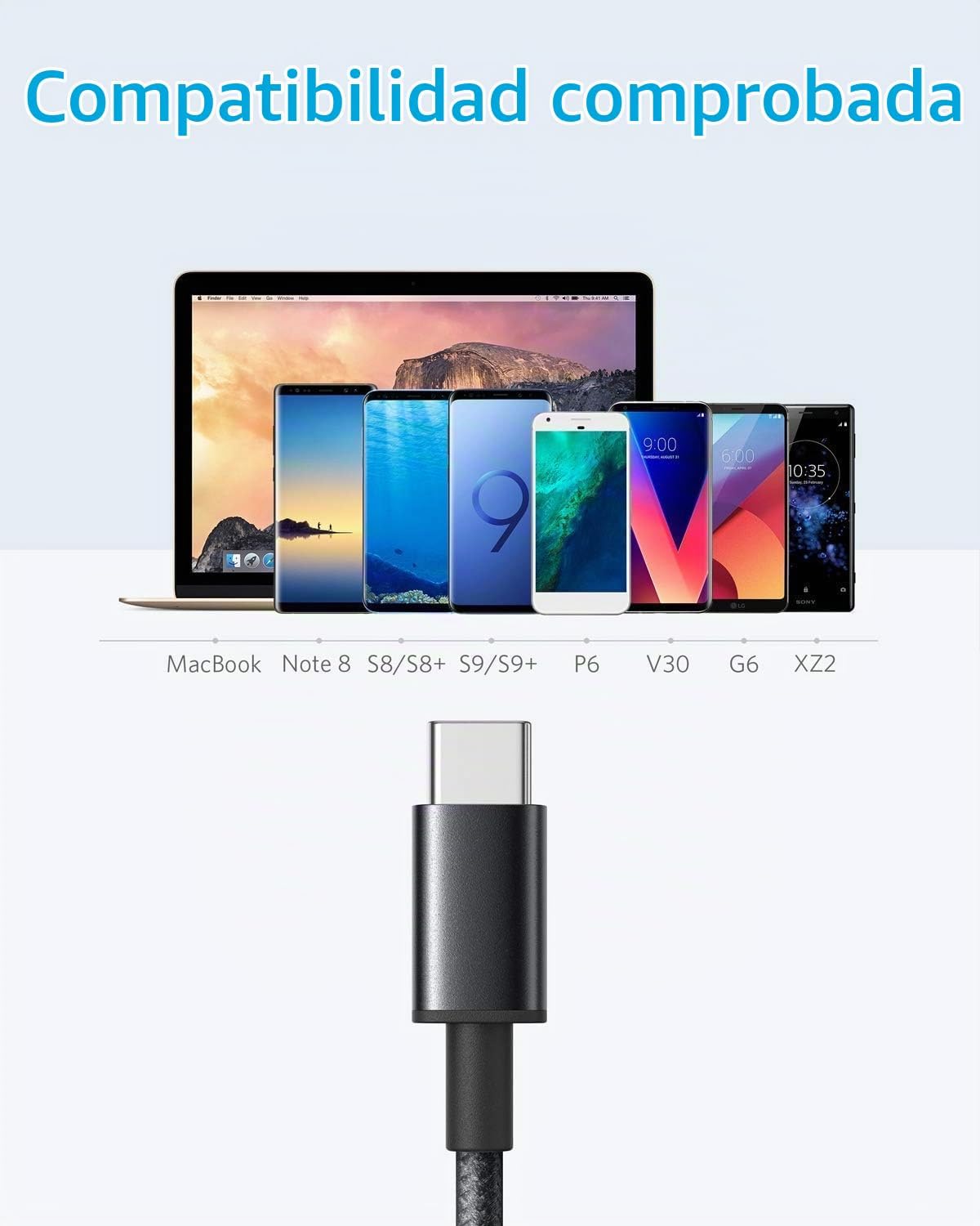 Anker Cable [paquete de 2, 3 pies] Zolo Power Bank, cargador portát...