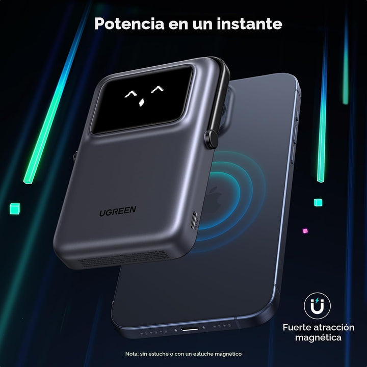 UGREEN Uno 10000mAh banco magnético PD 20W Qi 7.5W para iPhone | So...