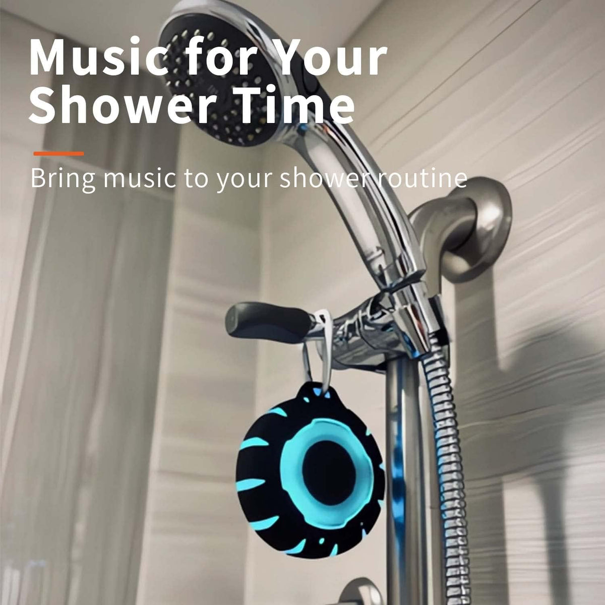 HEYSONG Altavoz Bluetooth impermeable para ducha, duradero y portát...