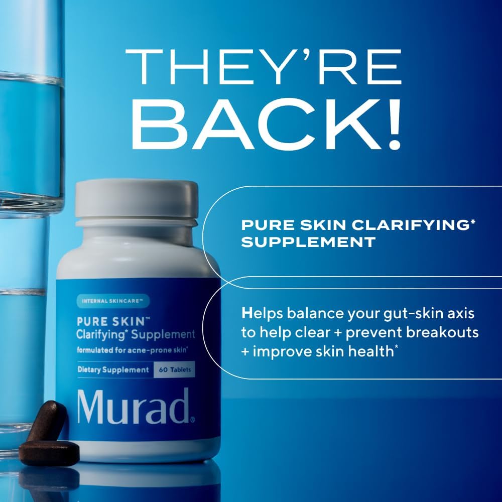 Murad Pure Skin - Suplementos para el acné \u2013 60 tabletas \u201...