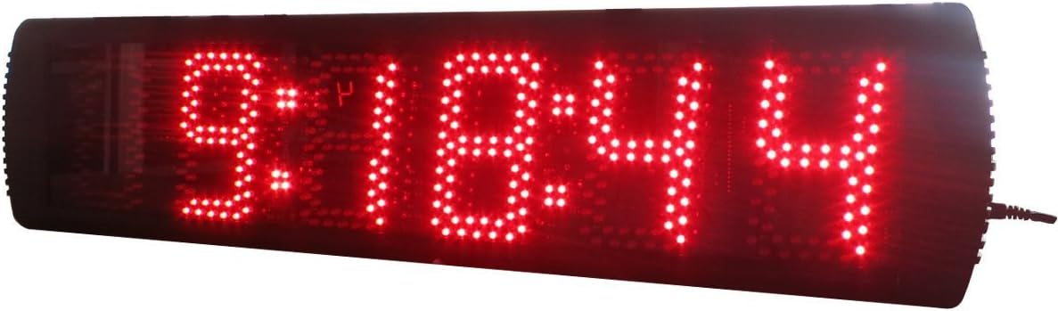 AZOOU 5 pulgadas de alto carácter solo echó un solo lado LED deporte reloj cuenta regresiva/hasta temporizador color rojo