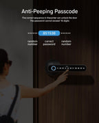 TMEZON Cerradura inteligente para puerta, huella digital, cerradura...