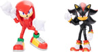 JAKKS Pacific Sonic The Hedgehog - Figura de acción de 4 pulgadas, paquete de 2 Knuckles & Shadow