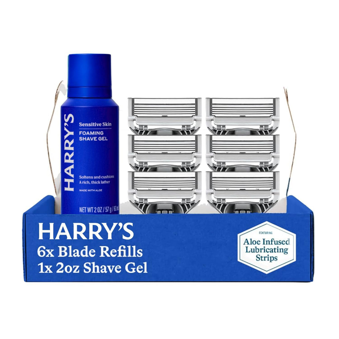 Harry's Kit de afeitado original para hombres, 6 repuestos de c...