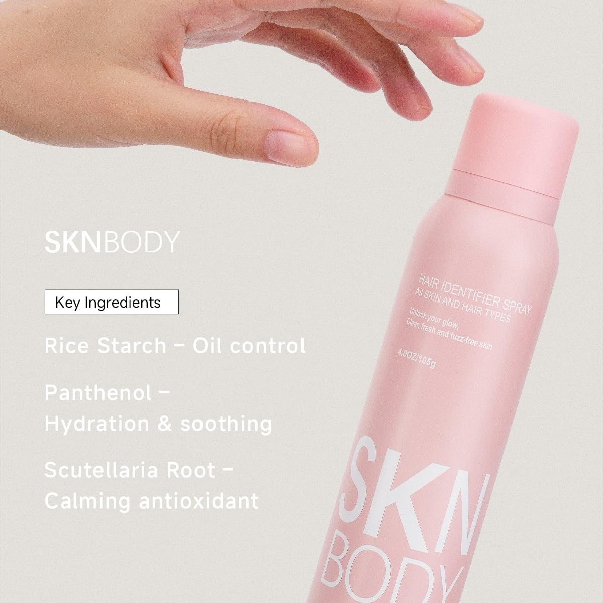 SKNBODY Spray Identificador de Vello con Set de Dermaplaner 2 Pack,...