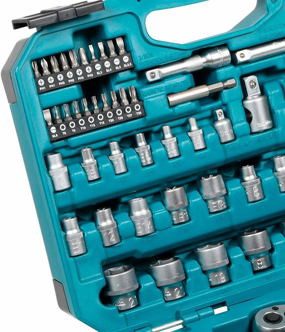 Makita E-10899 Juego de herramientas manuales de 76 piezas