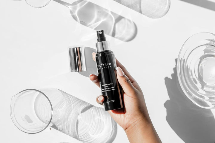 Aloette Spray de tóner facial, niebla pura resplandeciente, tóner d...