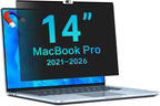 STARY Pantalla magnética de privacidad para MacBook Pro de 14 pulgadas 2021 (M1 Pro, A2442) | Filtro antiarañazos para MacBook Pro de 14 pulgadas, protector de pantalla de privacidad extraíble, fácil instalación, sin burbujas