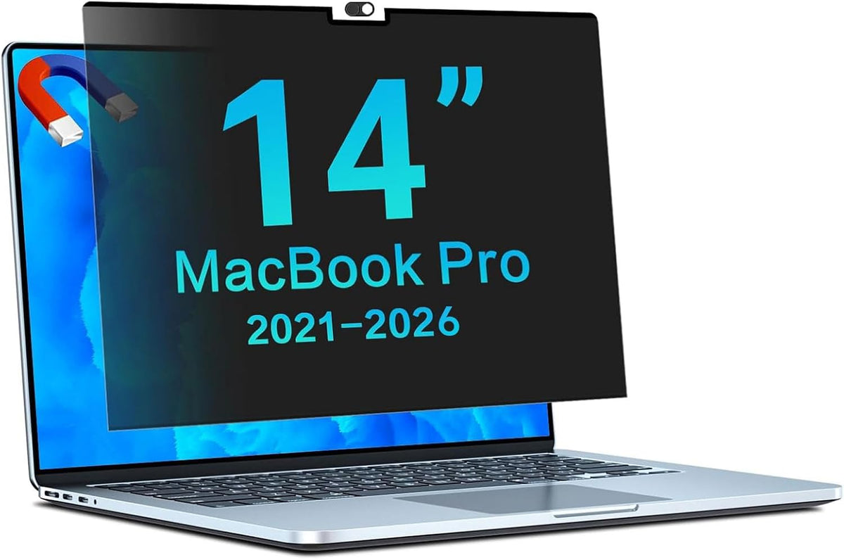 STARY Pantalla magnética de privacidad para MacBook Pro de 14 pulgadas 2021 (M1 Pro, A2442) | Filtro antiarañazos para MacBook Pro de 14 pulgadas, protector de pantalla de privacidad extraíble, fácil instalación, sin burbujas