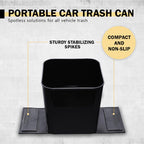 Cubo de basura para automóvil, a prueba de fugas, con solapa