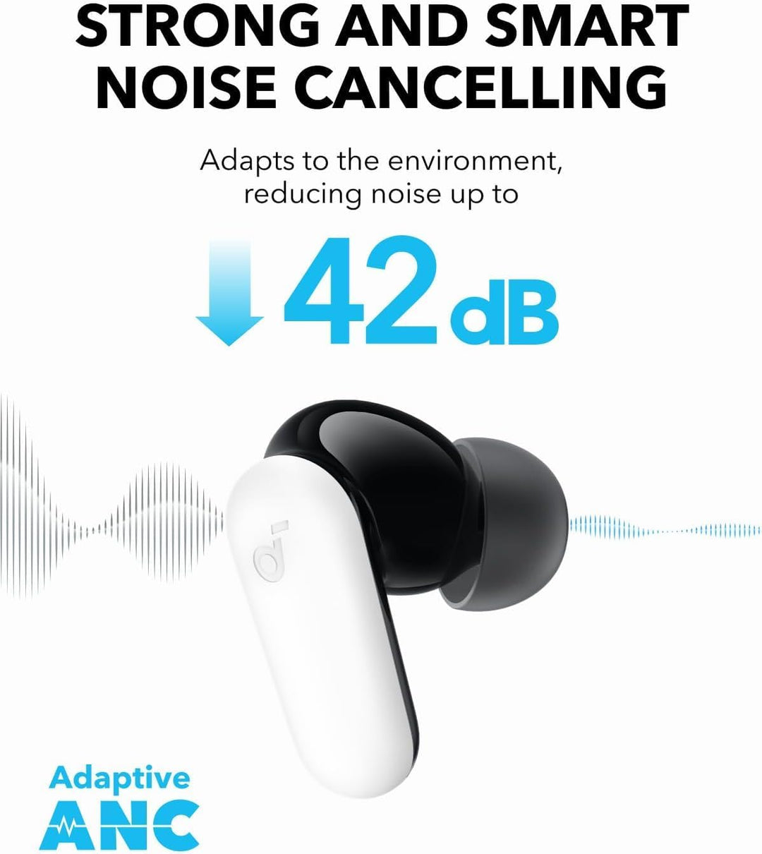 Auriculares inalámbricos Soundcore P30i de Anker con cancelación de...