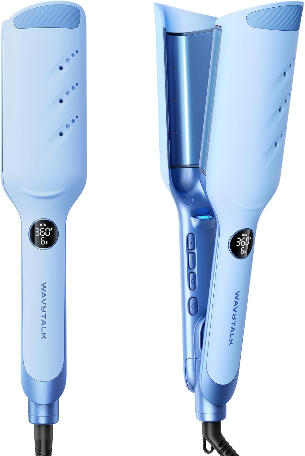 Wavytalk Power Wave rizador de cabello iónico para menos daño por c...