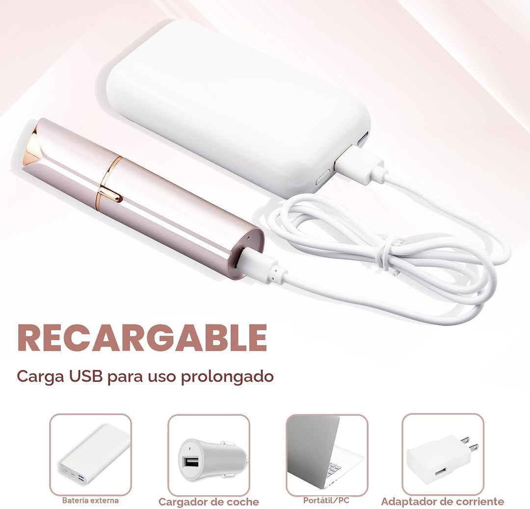 Depilación facial para mujeres, dispositivo removedor de vello sin...