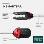 Les Mills™ SMARTBAR™ Y Set de Pesas y Placas de Ejercicio para Entrenamientos de Cuerpo Completo