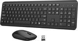 Combo de teclado y ratón inalámbricos, teclado ergonómico silencios...