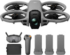 DJI Avata 360 Motion Fly More Combo, dron de 360° con imagen 8K 360° de 1 pulgada, cámara de 360° con protector de hélice. Incluye gafas N3 y RC Motion 3 para un control de movimiento intuitivo y
