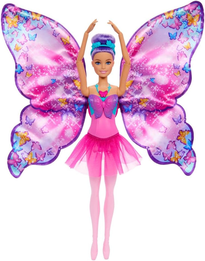 Barbie Muñeca Dance and Flutter con transformación 2 en 1 de bailar...
