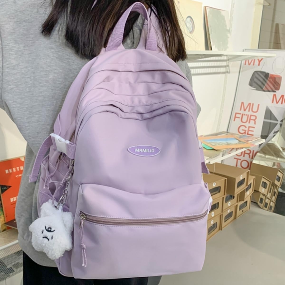 VTTDB Mochila Kawaii con Lindos Accesorios Mochila Diurna Estética...