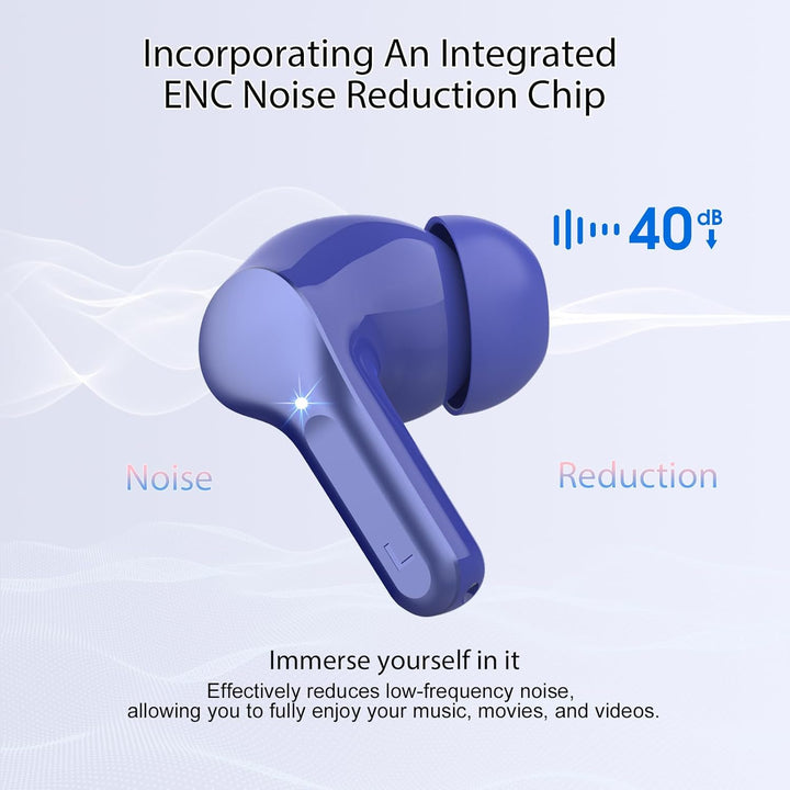 Auriculares inalámbricos, Bluetooth 5.4 Auriculares HiFi Estéreo, A...