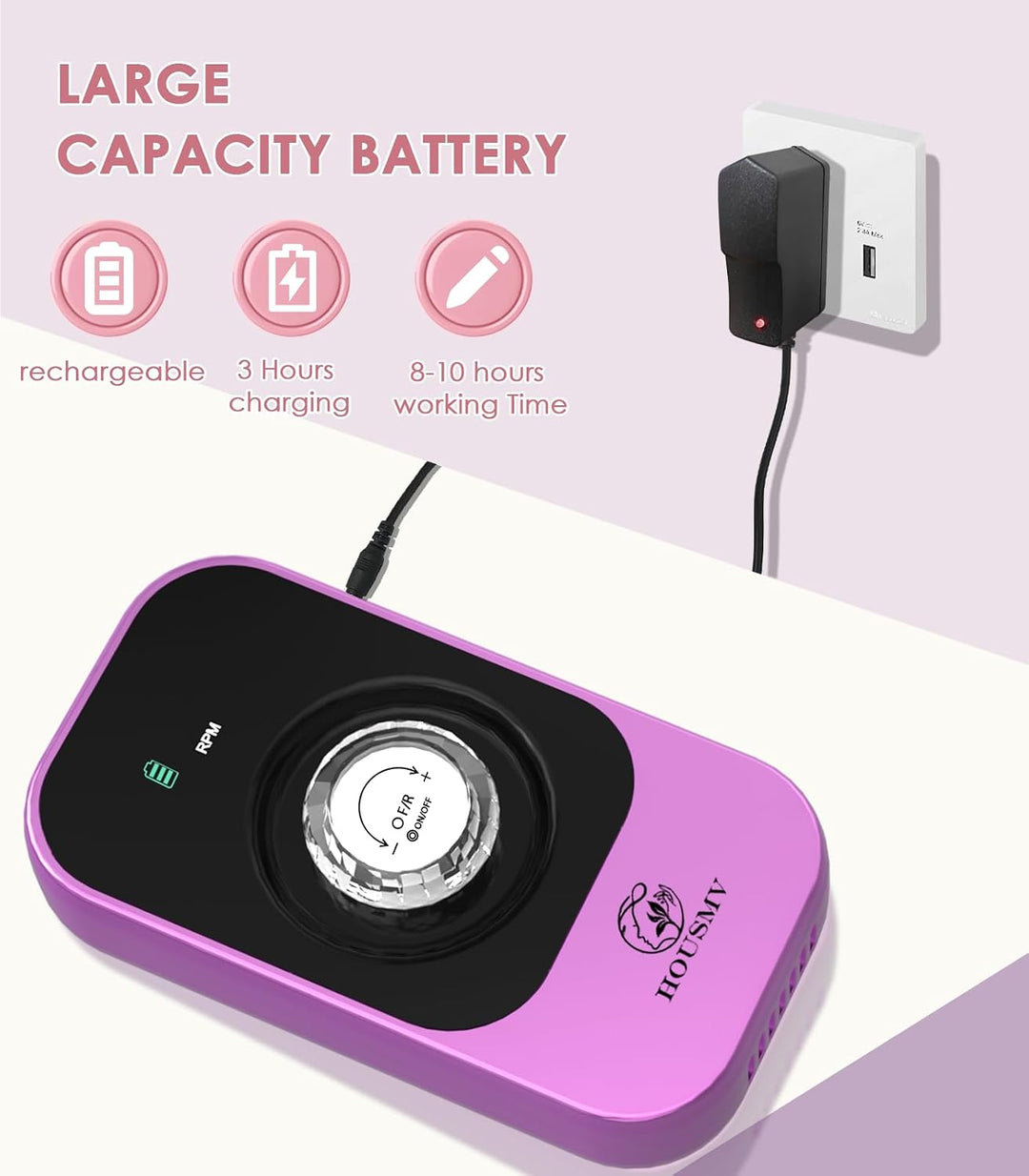 Lima de Uñas Eléctrica Profesional: Lima de Uñas Eléctrica Portátil...