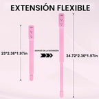 Extensor de toma de corriente eléctrica: cuenta con USB-A, USB-C y 2 salidas de CA, se extiende de 22 a 34 pulgadas, gira tomas de acceso de 180° de difícil acceso, enchufe de pared, mesitas de noche, sofás, escritorios y más