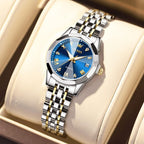OLEVS Relojes Plateados para Mujeres con Muñecas Pequeñas, RWatch de Lujo para Damas con Fecha