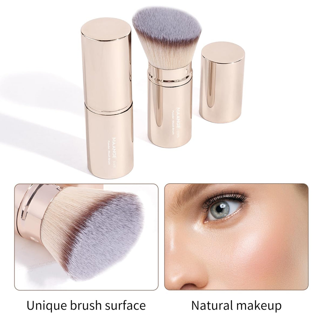 MAANGE 8 piezas de brochas de maquillaje con bolsa, brochas de maqu...