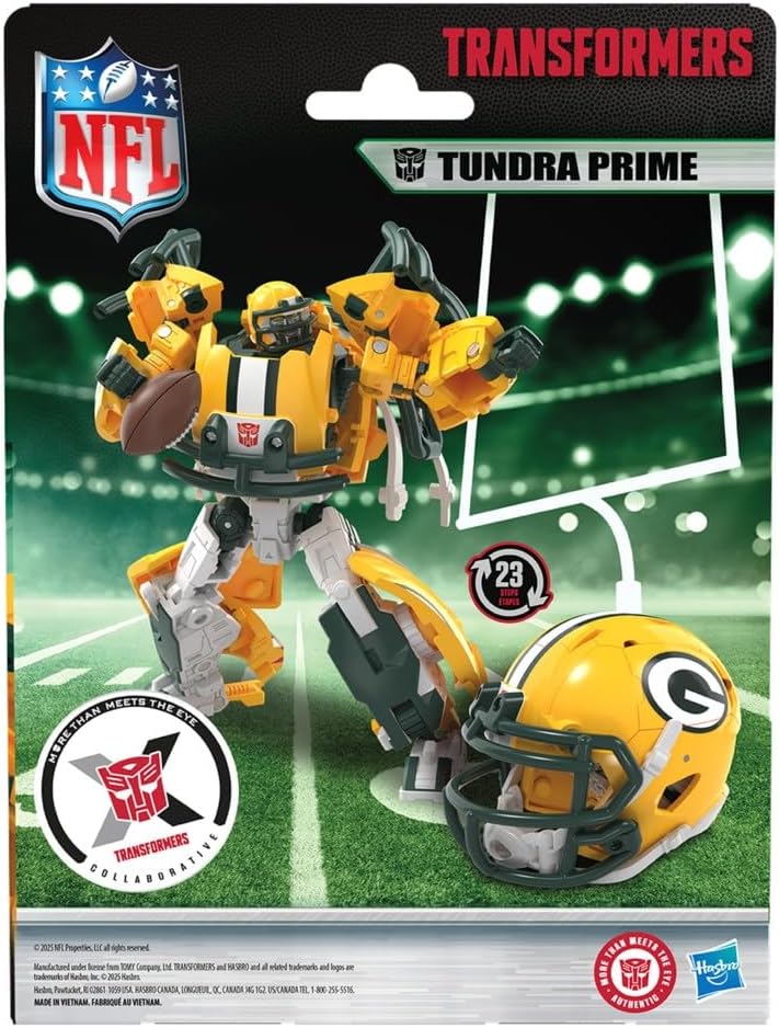 Transformers NFL Green Bay Packers Tundra Prime - Figura de acción