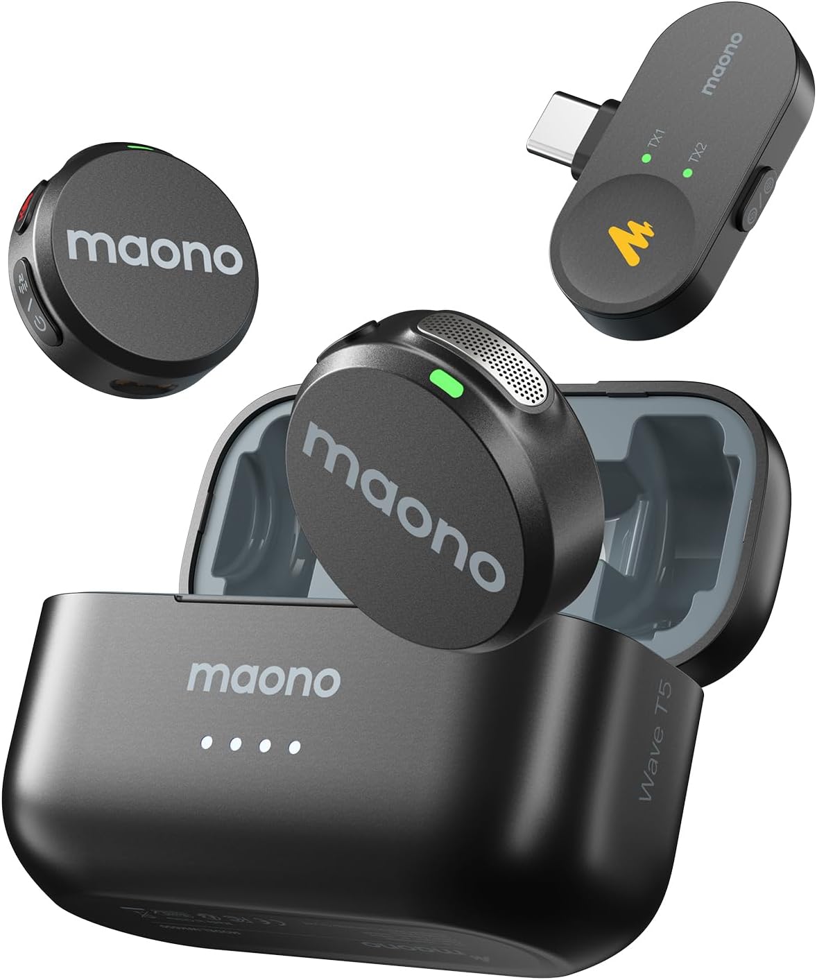 MAONO Micrófono inalámbrico Lavalier para iPhone
