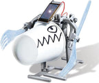 4M: Green Science - Robot solar - Kit de construcción de robot para caminar, motor de energía renovable, movimiento mecánico, juguete de ingeniería, vapor, niños mayores de 5 años