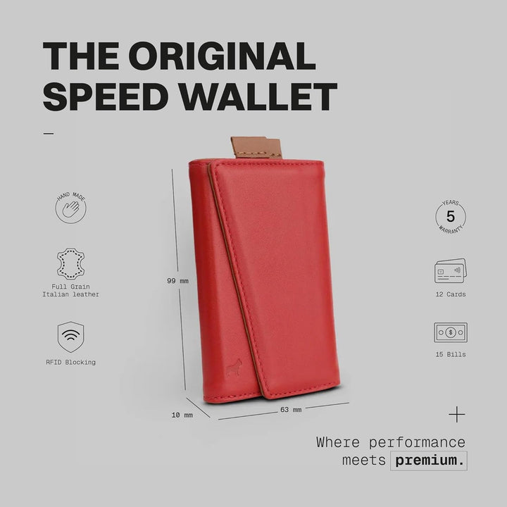 The Frenchie Co. - Speed Wallet - Cartera de bolsillo frontal ultra...