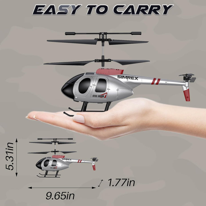 SIMREX Helicóptero RC, Juguete de Helicóptero a Control Remoto para...
