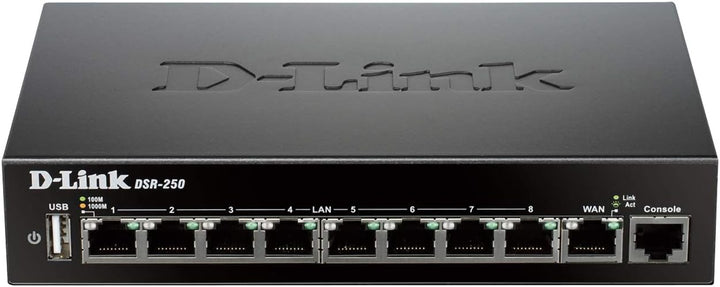 D-Link Enrutador VPN, Gigabit de 8 puertos con filtrado dinámico de...