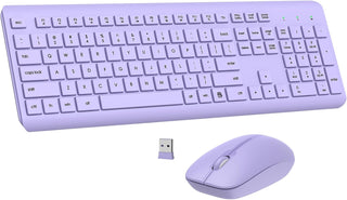 Combo de teclado y mouse inalámbrico, teclado y mouse ergonómicos d...