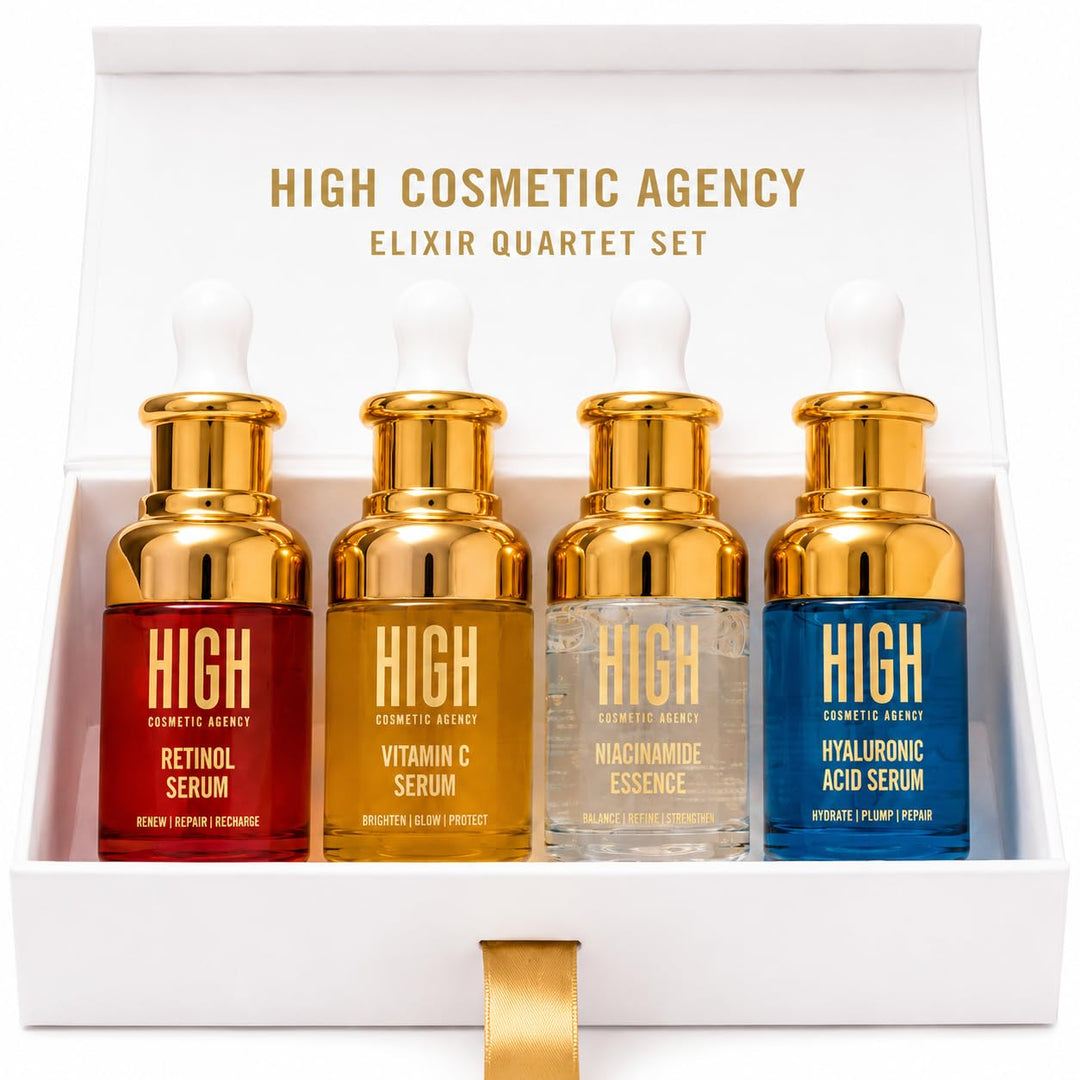 HIGH - Elixir Quartet Set - Suero: incluye vitamina C, retinol, áci...