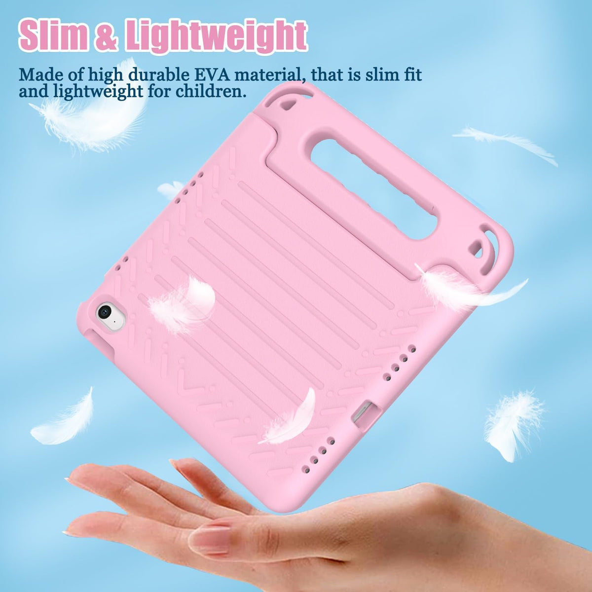 Funda infantil para iPad (A16) de 11ª generación de 11 pulgadas 2025, iPad de 10.9 pulgadas 2022 con protector de pantalla integrado, duradero, a prueba de golpes, ligera, con mango para i Pad