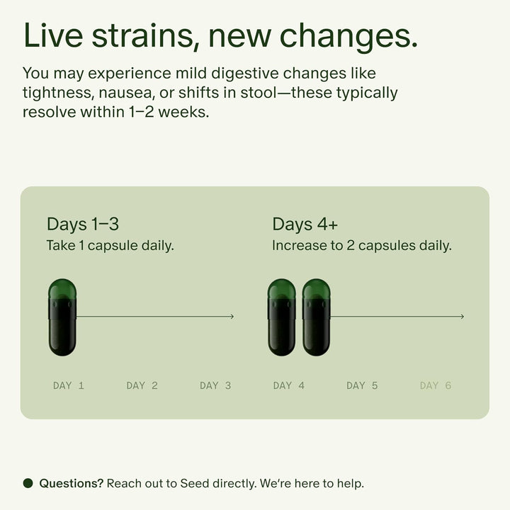 Seed DS-01 Daily Synbiotic Prebiótico y probiótico para