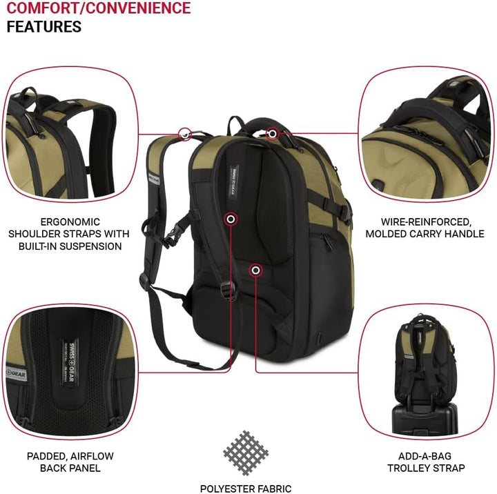 SwissGear Endure ScanSmart \u2013 Mochila para laptop con aprobació...