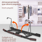 AmazeFan Barra de Dominadas para Puerta con Agarre Ergonómico - Marco de Dominadas de Fitness para Ejercicio de Gimnasio en Casa - Agarre Multi-Ángulo - Gancho Inteligente Actualizado 2024 (Se Adapta