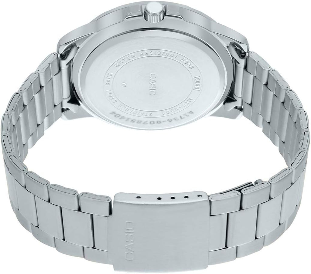 Casio Reloj Hombre Analógico Dial Marrón Acero Inoxidable